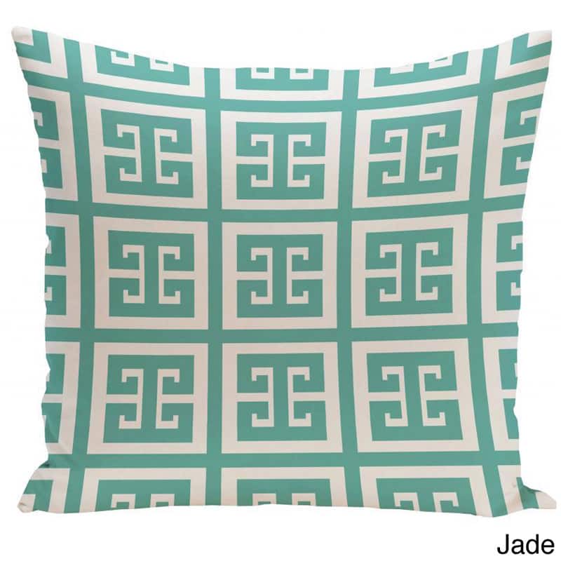 20 x 20-inch Large Greek Key Print Geometric Decorative Throw Pillow