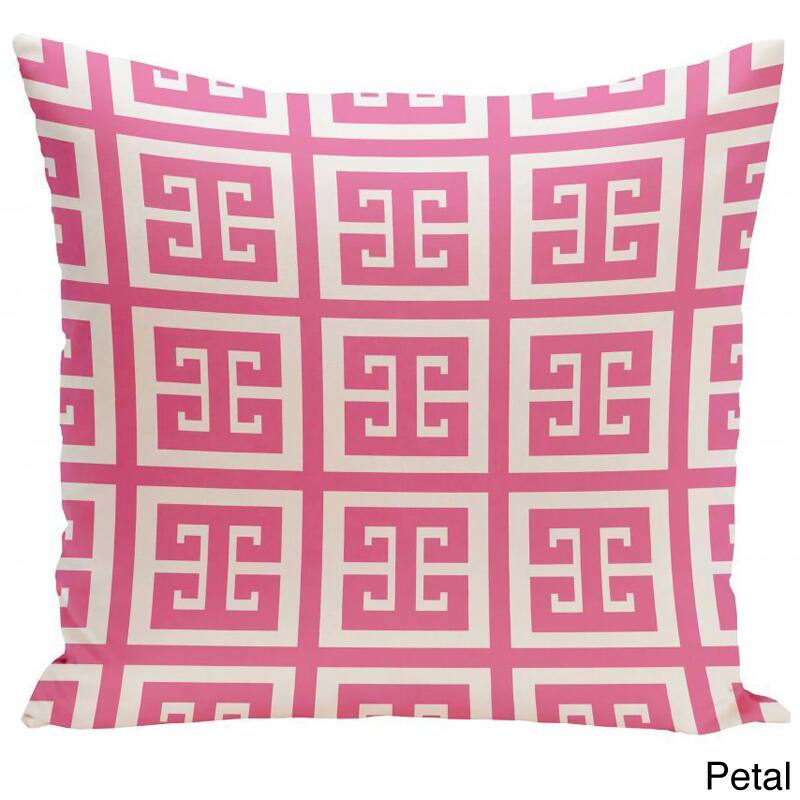 20 x 20-inch Large Greek Key Print Geometric Decorative Throw Pillow