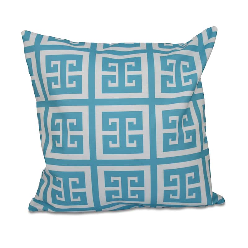 20 x 20-inch Large Greek Key Print Geometric Decorative Throw Pillow
