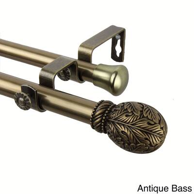 InStyleDesign Laurel Adjustable Double Curtain Rod