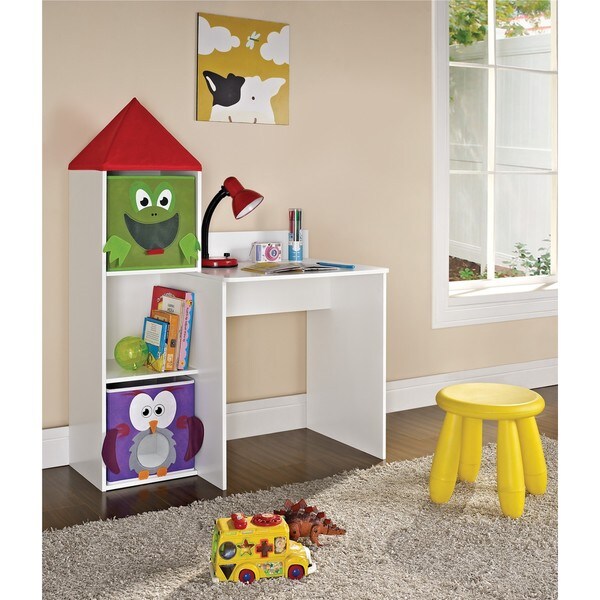 Altra Kids Castle Tower Desk with 2 bins