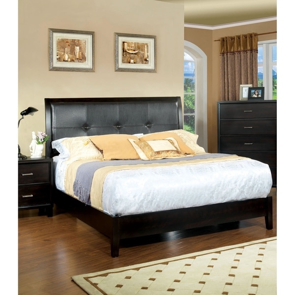 Furniture of America Digh Contemporary Espresso Platform Bed