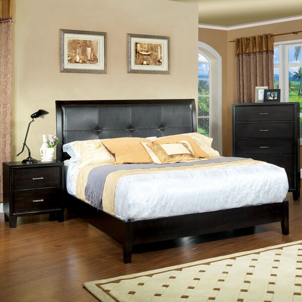 Shop Furniture of America Espresso Platform Bed Free Shipping Today
