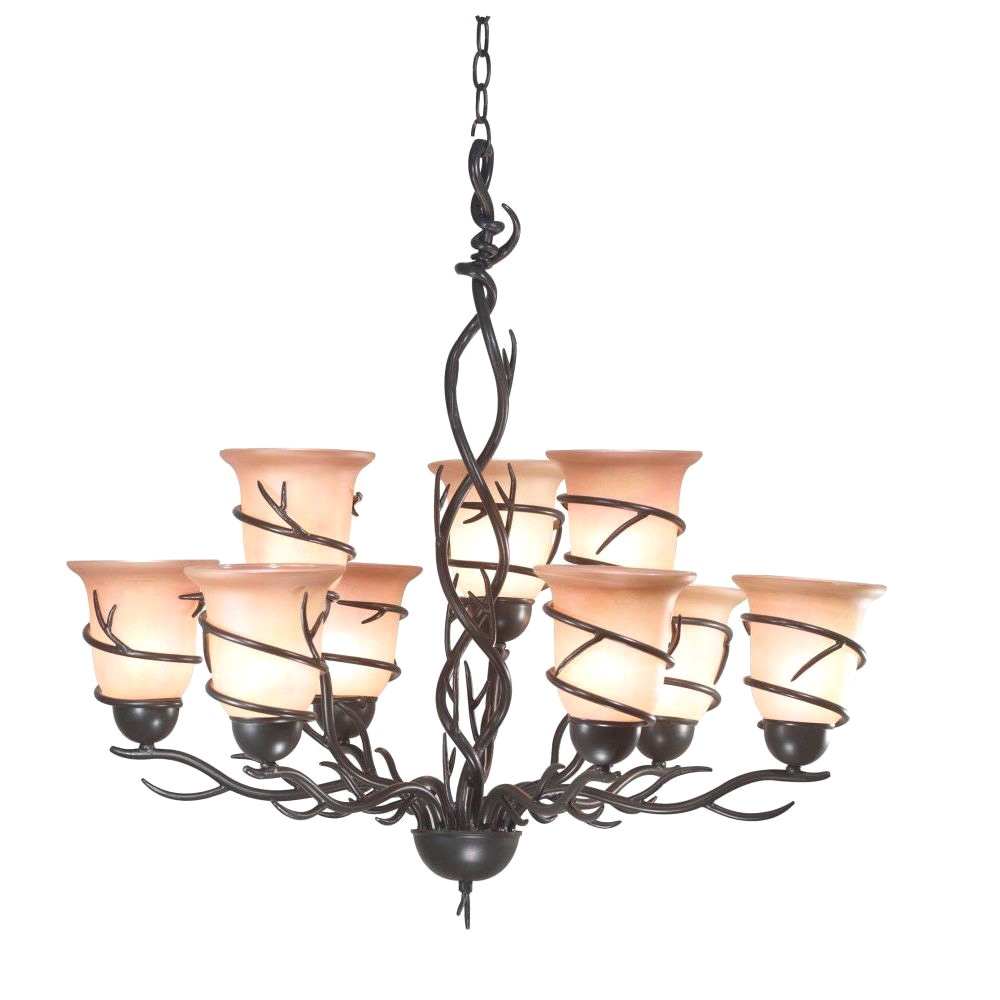 Carbon Loft Manistee Blackened Bronze 9-light Chandelier (Twiggie 9 Light Chandelier) - Chandeliers For Bedrooms by Overstock.com