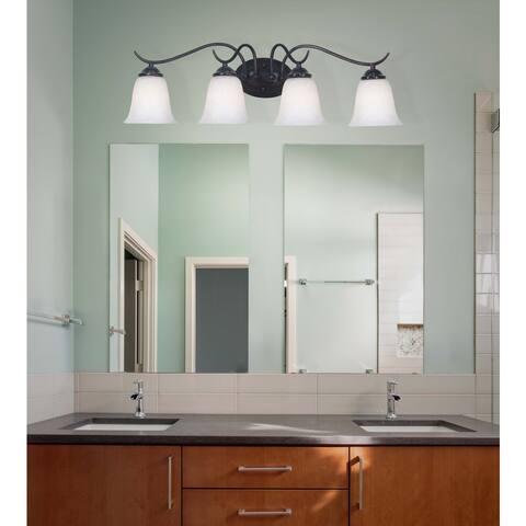 Meda Oil Rubbed Bronze Finish 4 Light Vanity