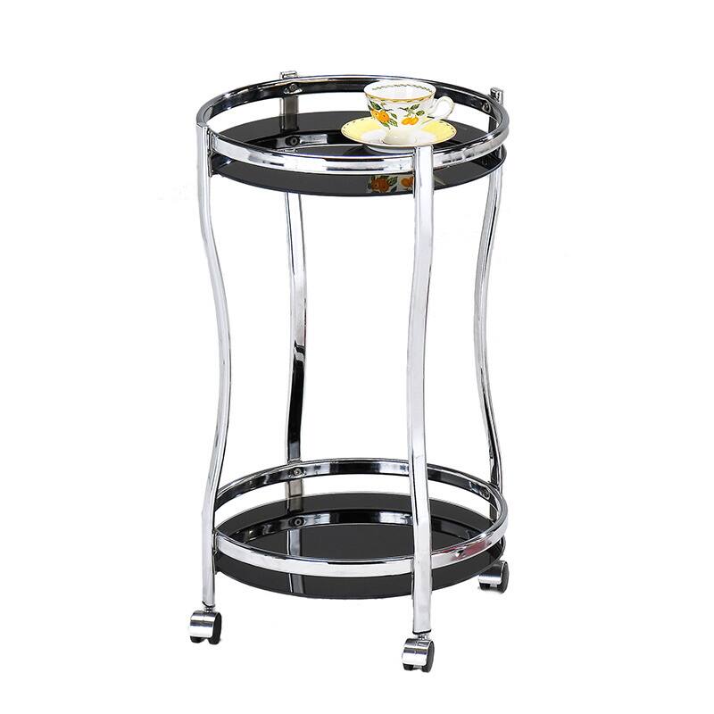 Tempered Glass/ Chrome Kitchen Service Cart