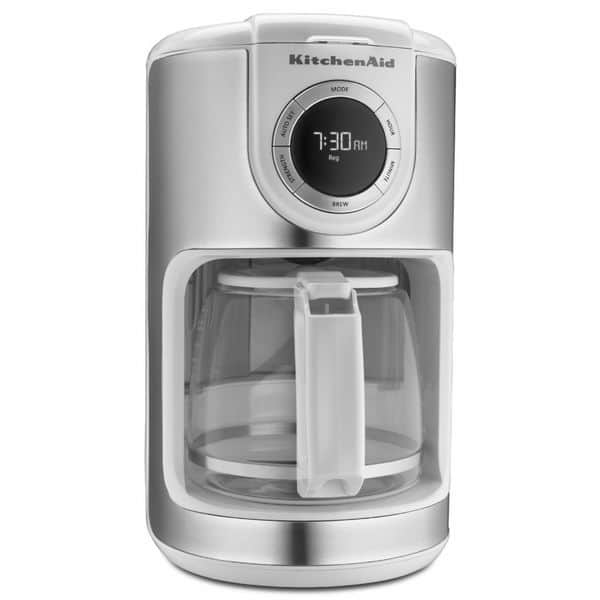 KitchenAid 12-Cup Matte Grey Drip Coffee Maker with Spiral