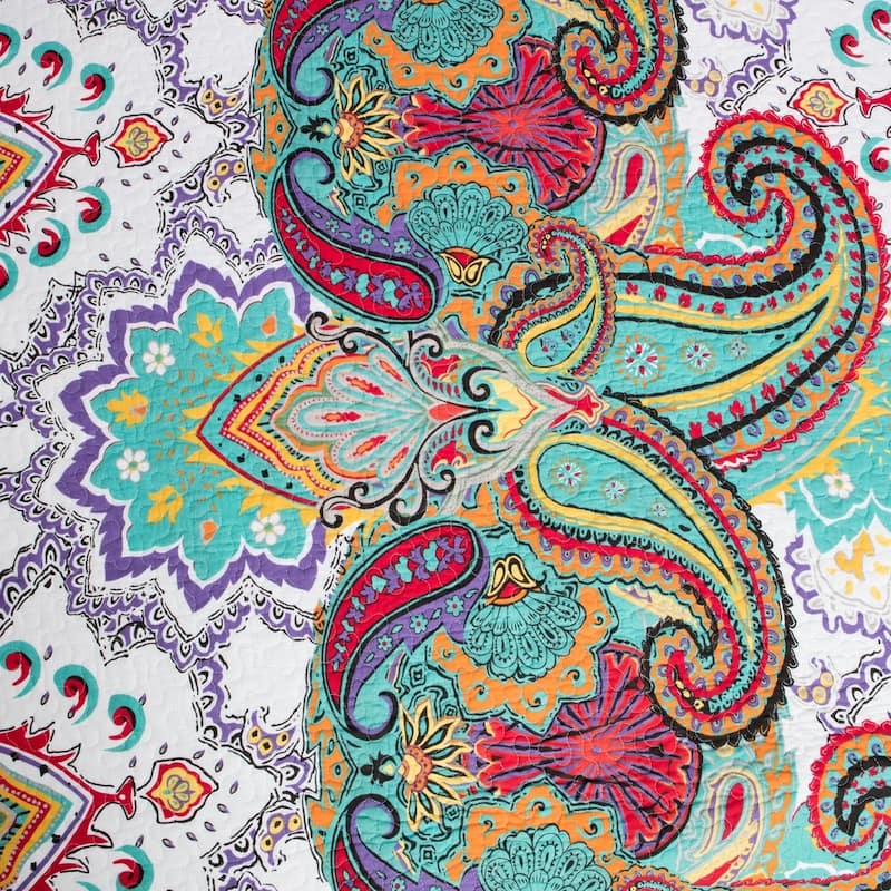 The Curated Nomad Horsdal 100% Cotton Paisley Norvana Quilt Set