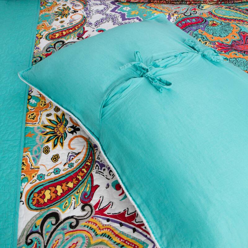 The Curated Nomad Horsdal 100% Cotton Paisley Norvana Quilt Set