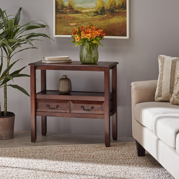 Grant Acacia Wood Accent Table by Christopher Knight Home