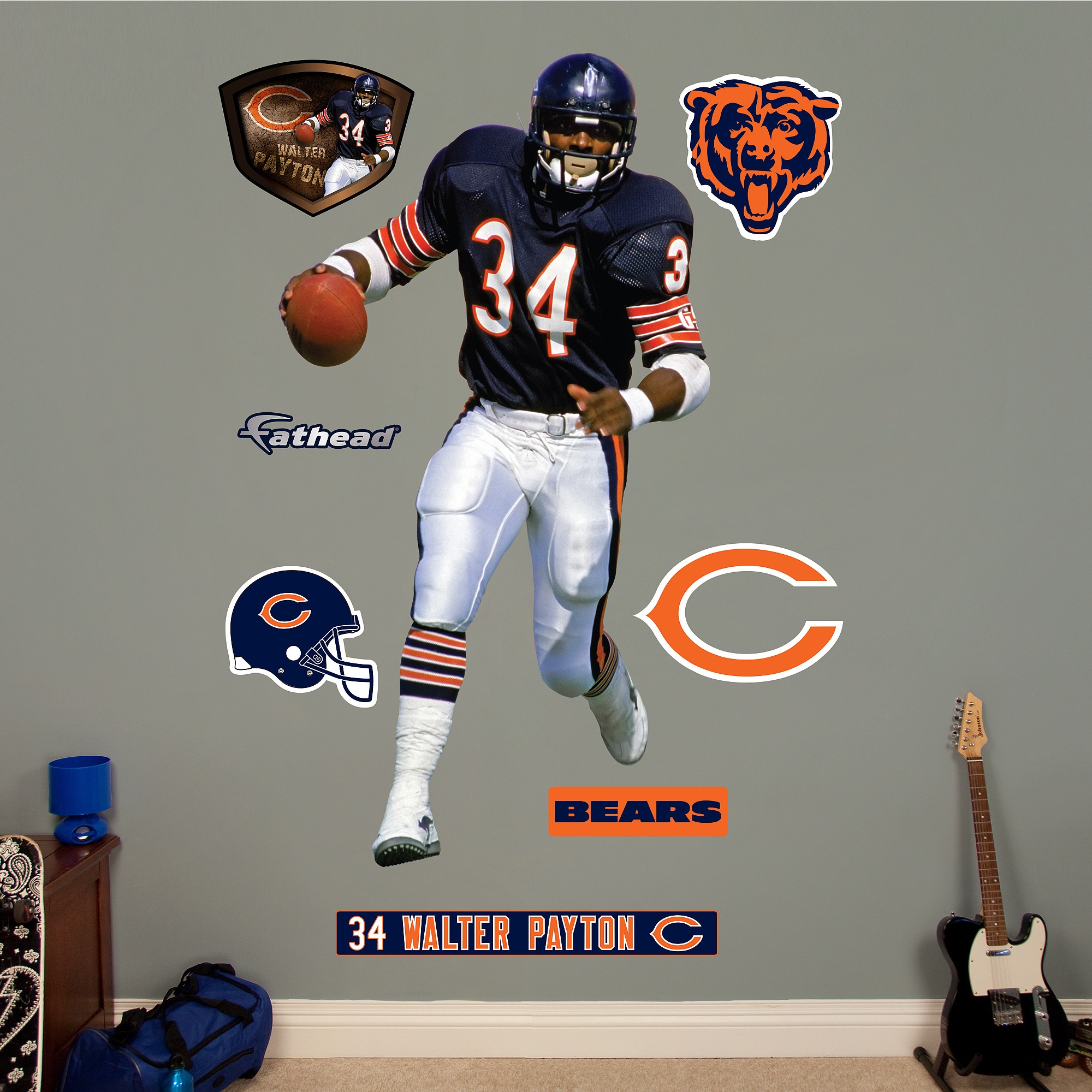 Fathead Chicago Bears 'C' Logo Wall Decals - Bed Bath & Beyond