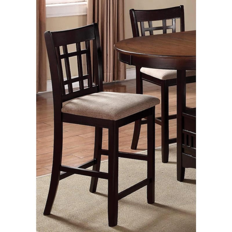 Splendor Espresso Counter Height Dining Stools (Set of 2) - Camel