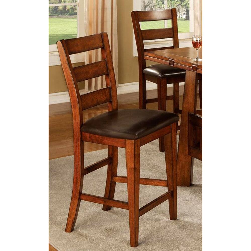 Minale Distressed Oak Counter Stools (Set of 2)