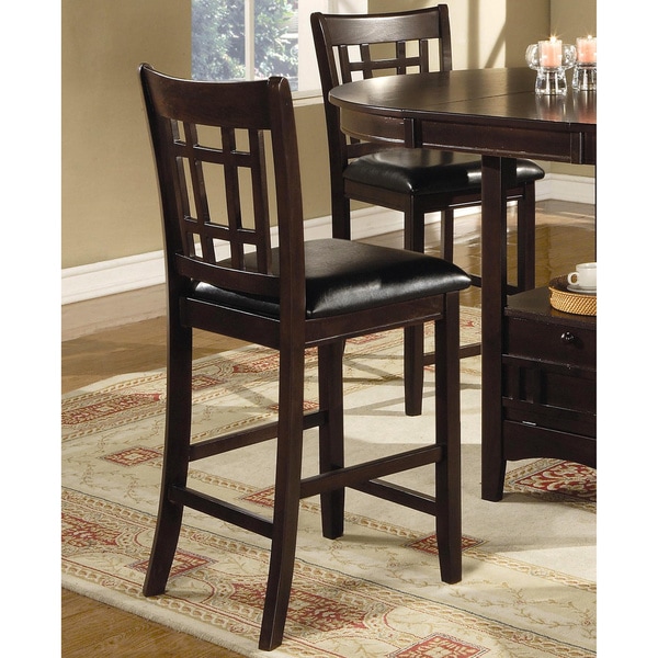 Quince Espresso Counter Height Stools Set of 2 Bed Bath