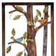 preview thumbnail 3 of 2, Morning Birds Botanical Handcrafted 3-piece Metal Wall Art Decor