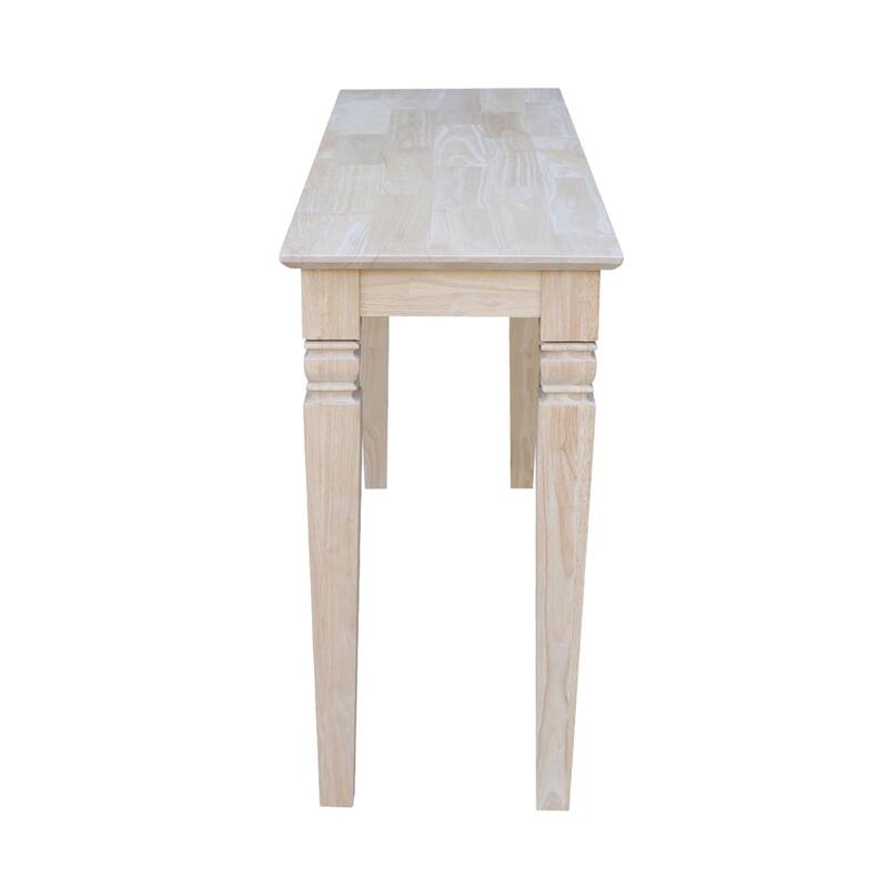 Unfinished Solid Parawood Java Console/ Sofa Table