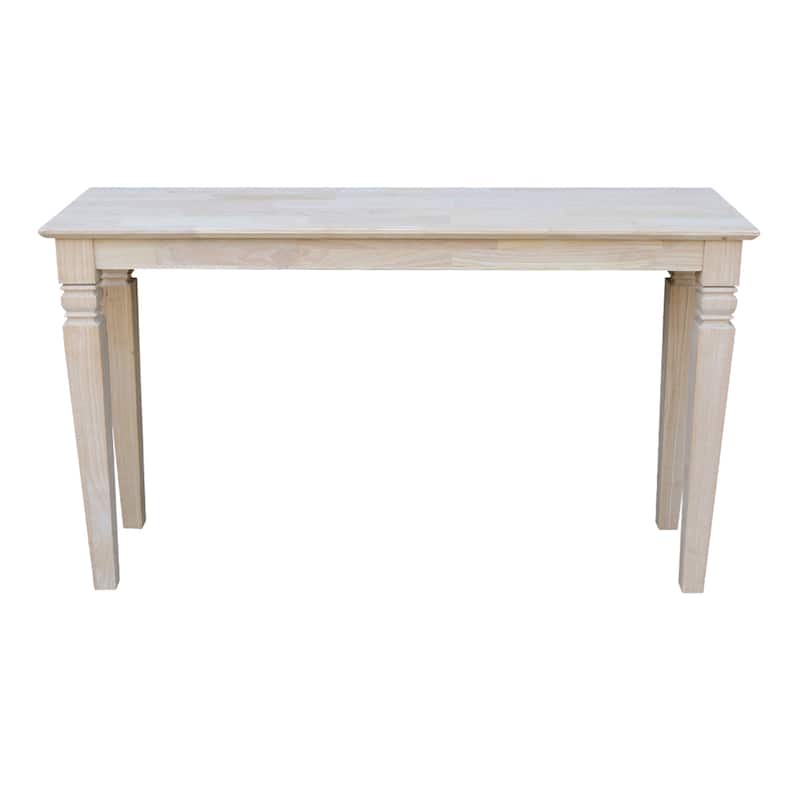 Unfinished Solid Parawood Java Console/ Sofa Table