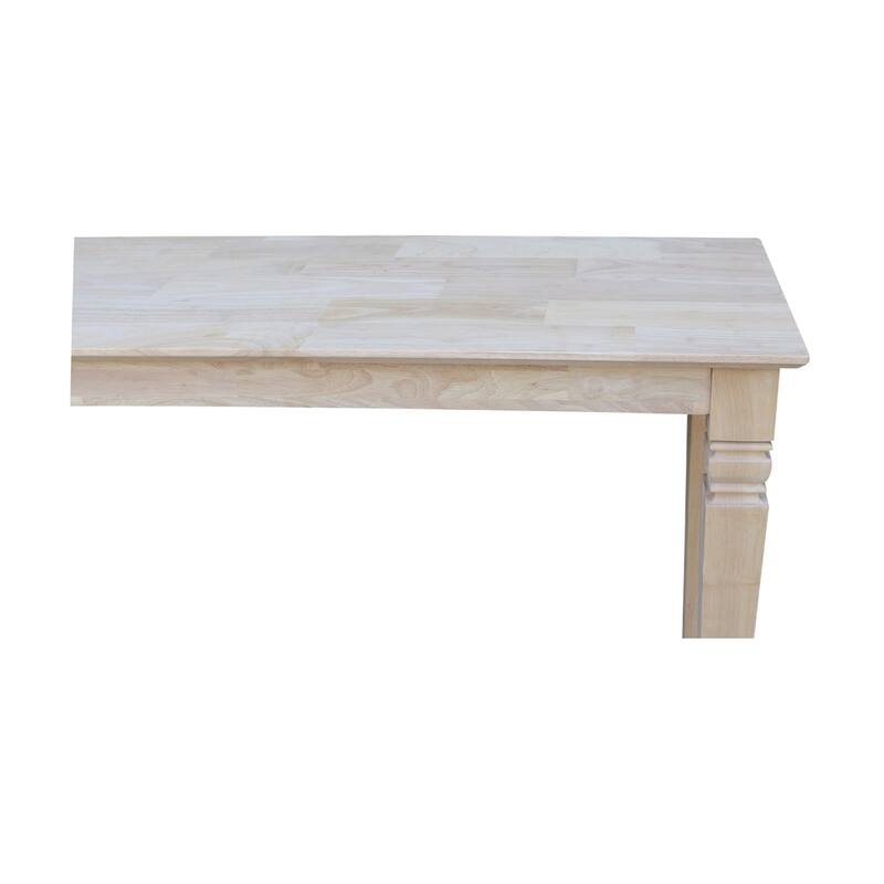 Unfinished Solid Parawood Java Console/ Sofa Table