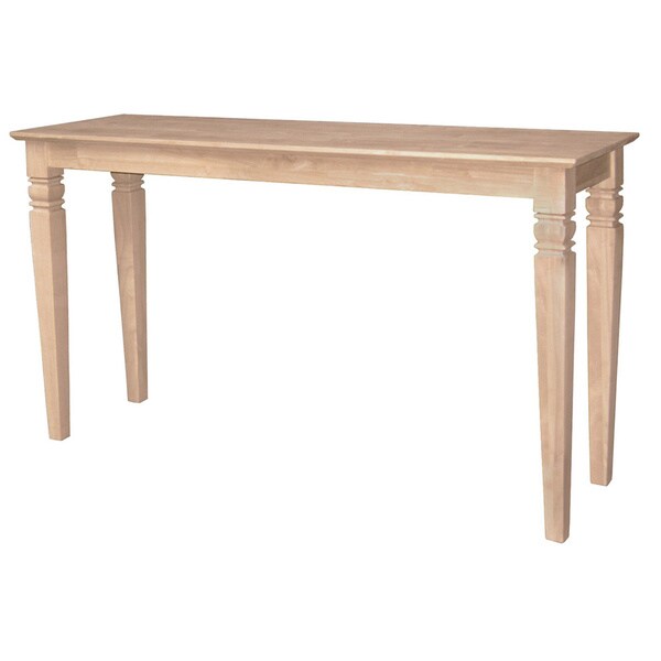 Unfinished Solid Parawood Java Console/ Sofa Table Free Shipping