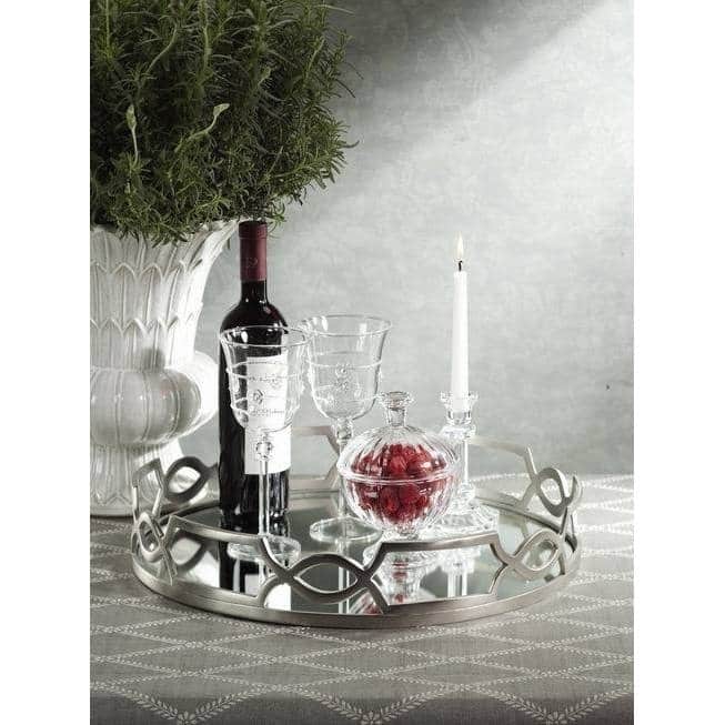 Zodax Chain Link Design Tray With Mirror Insert