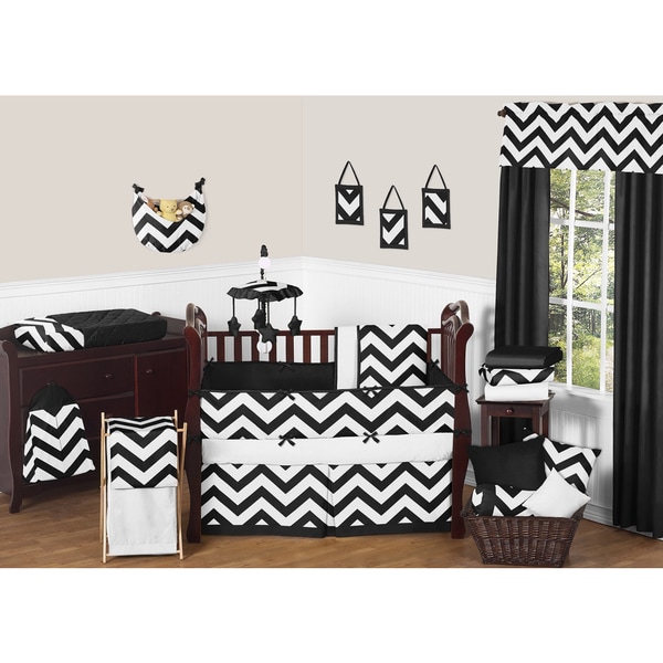 Sweet Jojo Designs Chevron 9 piece Crib Bedding Set   16408635