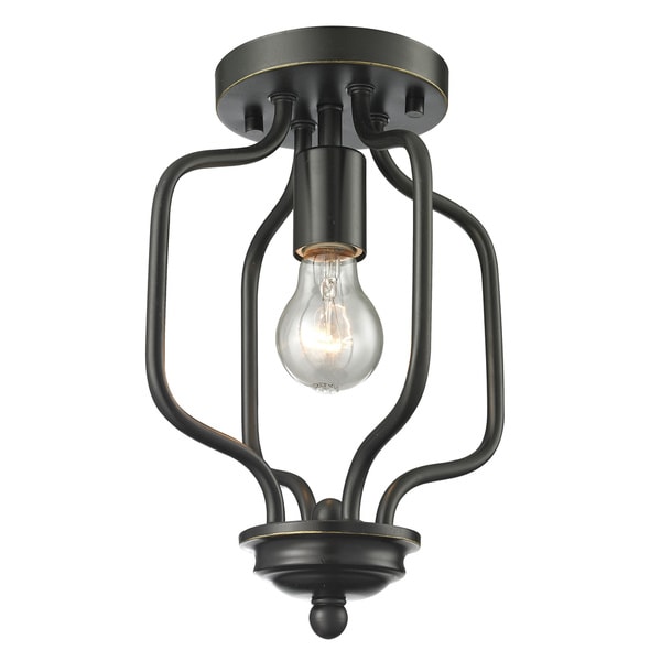 Lite Cardinal 1 light Olde Bronze Flush Mount   16408628  