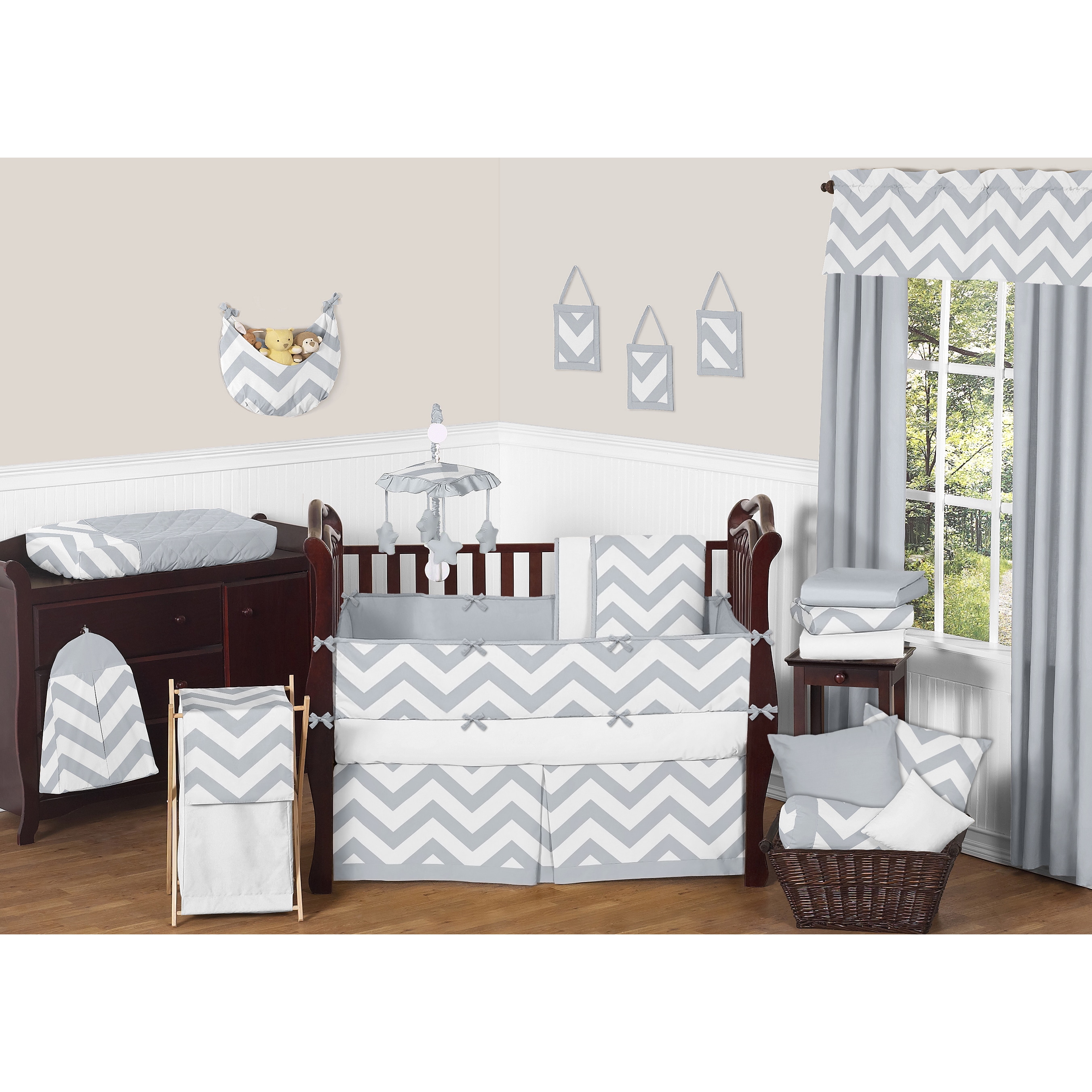 Sweet Jojo Designs Chevron 9 Piece Crib Bedding Set