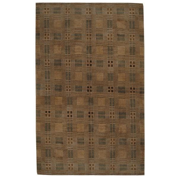 Handmade Herat Oriental Indo Tibetan Wool Rug (India) - 8'10 x 12'4