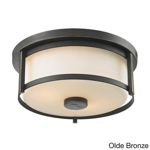 Shop Avery Home Lighting Savannah 2 Light Matte Opal Glass Flush