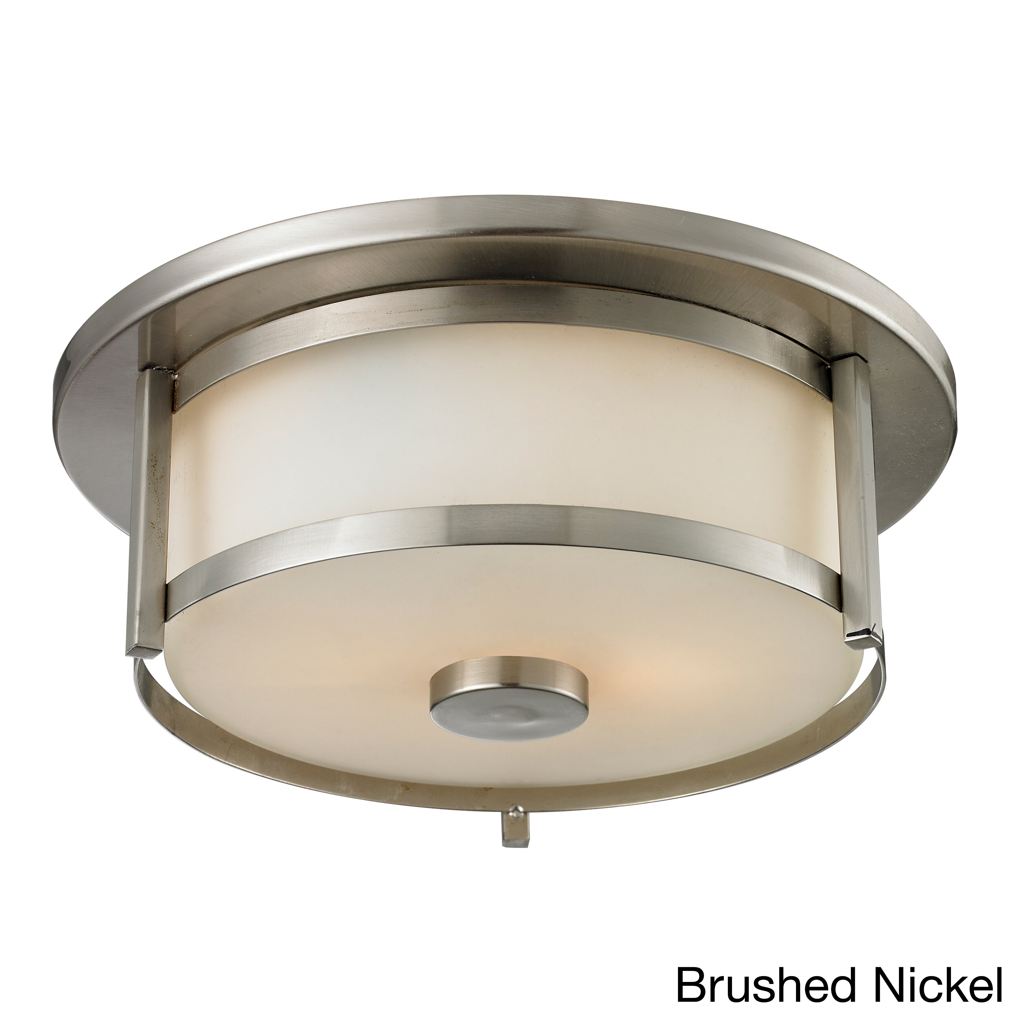 Shop Avery Home Lighting Savannah 2 Light Matte Opal Glass Flush