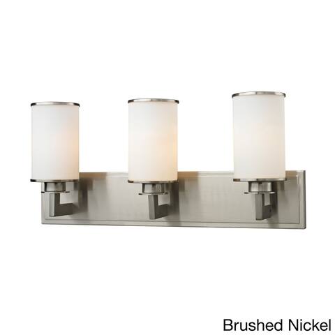 Avery Home Lighting Savannah 3-light Matte Opal Glass Vanity