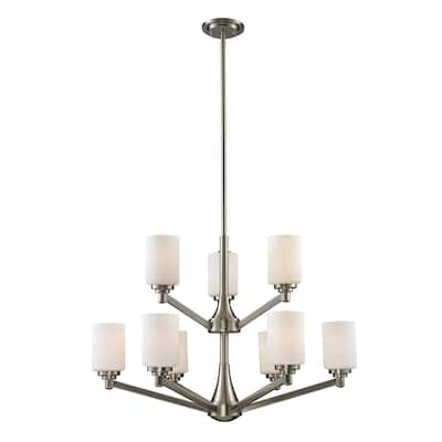 Avery Home Lighting Montego Brushed Nickel 9-light Chandelier