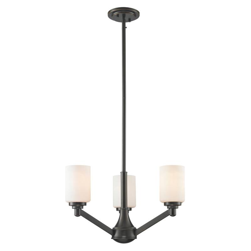 Avery Home Lighting Montego Oil Rubbed Bronze 3-light Chandelier - Silver - Silver