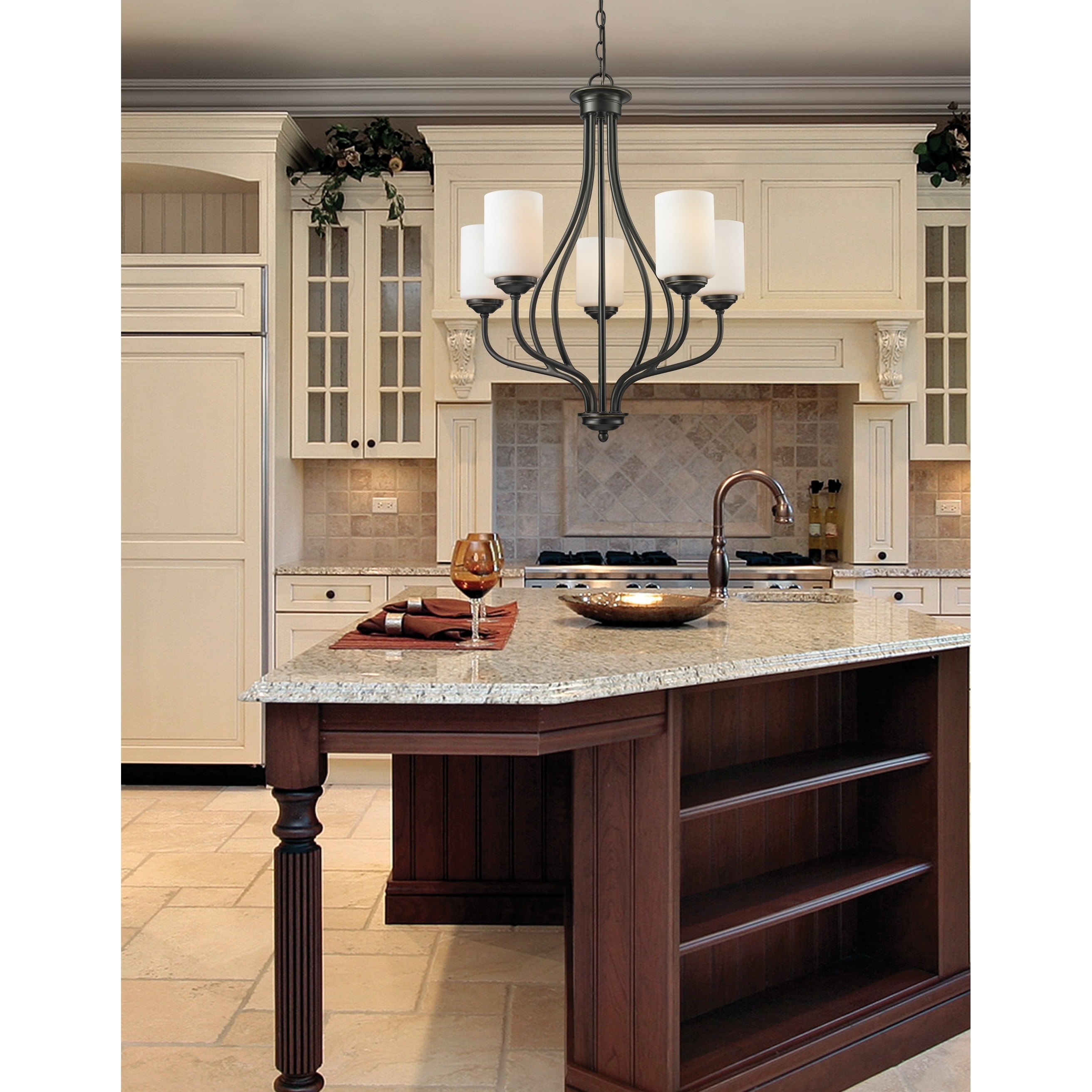 Avery Home Lighting Cardinal 5-light Olde Bronze Chandelier (Cardinal 5 Light Chandelier) - Chandeliers For Bedrooms by Overstock.com