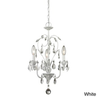 Z-Lite Princess 3-light Mini Chandelier (White) - Chandeliers For Bedrooms by Overstock.com
