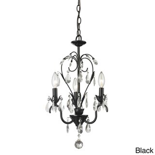 Z-Lite Princess 3-light Mini Chandelier (Black) - Chandeliers For Bedrooms by Overstock.com