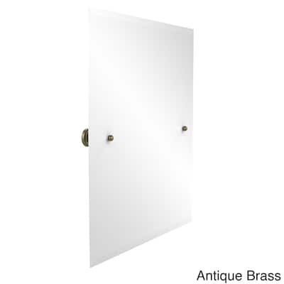 Allied Brass Unframed Rectangular Bathroom Tilt-wall Mirror