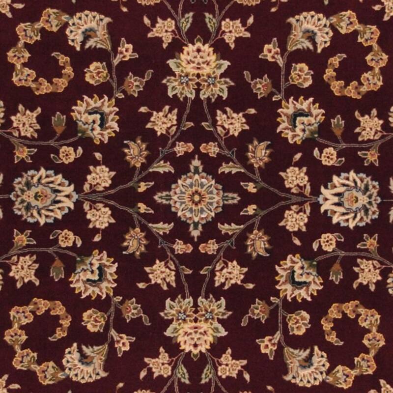 Handmade One-of-a-Kind Tabriz Wool and Silk Rug (India) - 8'10 x 12'