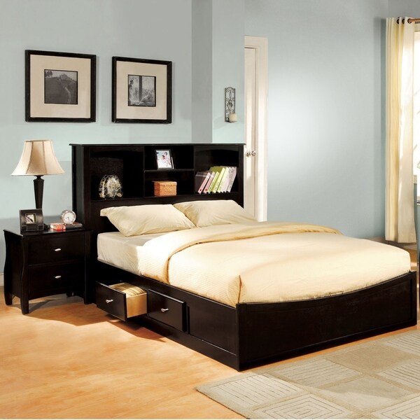Furniture of America Yetz Contemporary Espresso 2-piece Bedroom Set