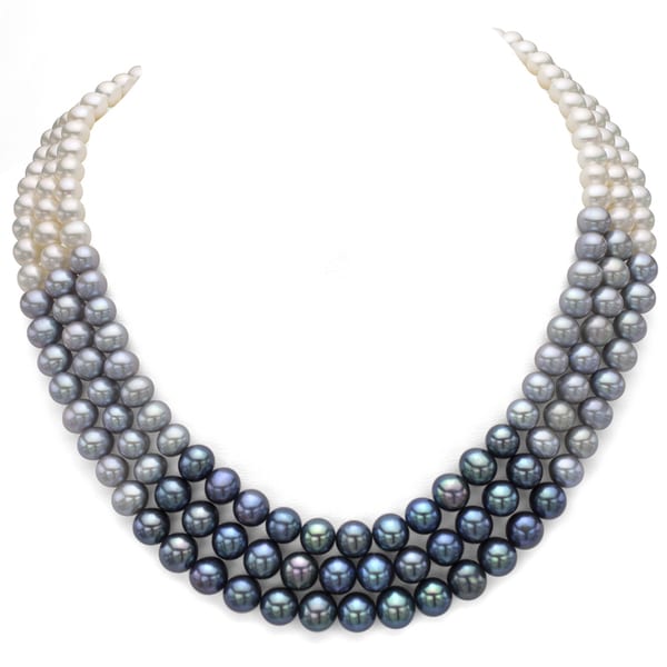 black and white pearl necklace