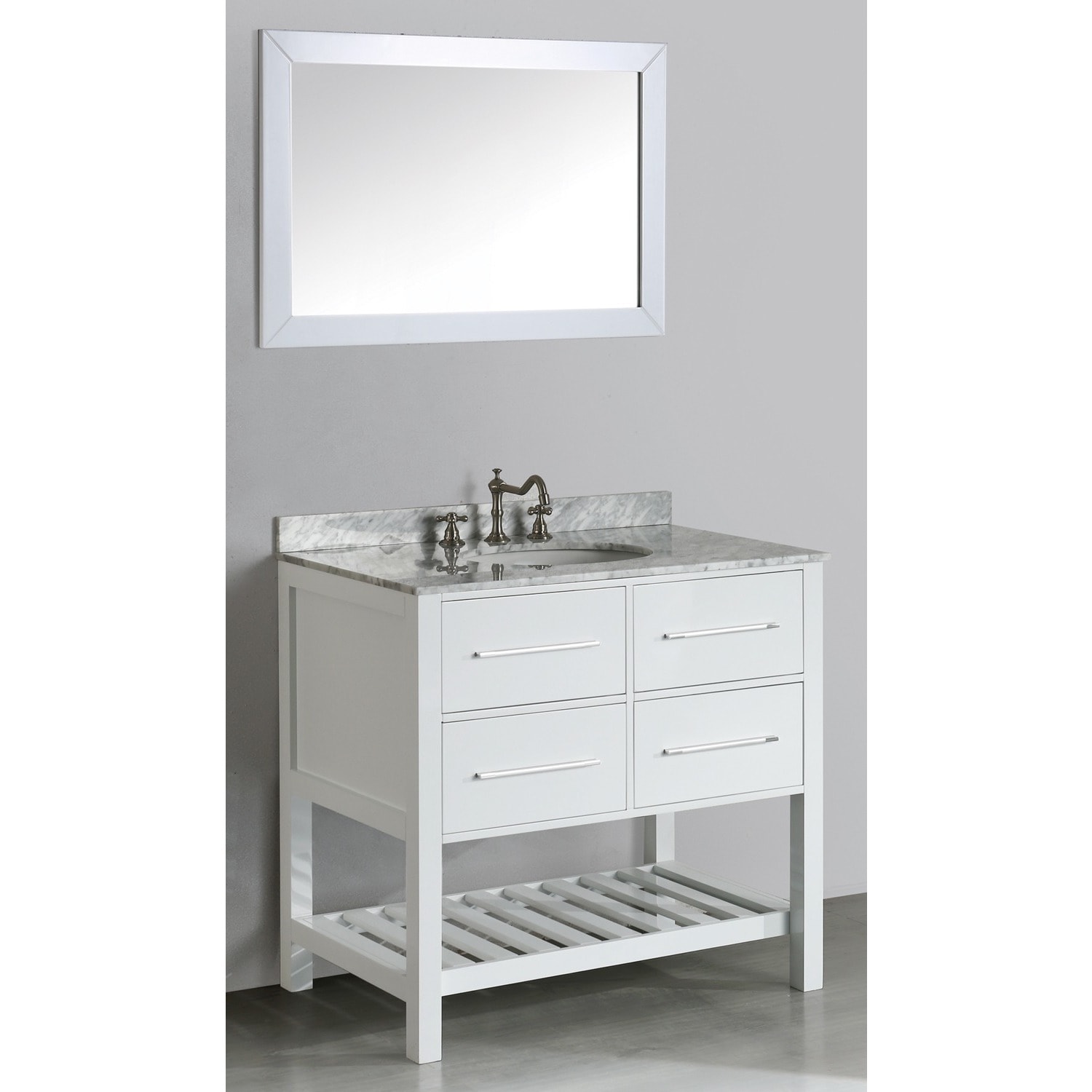 36 inch Bosconi SB 250 3WH Contemporary Single Vanity  