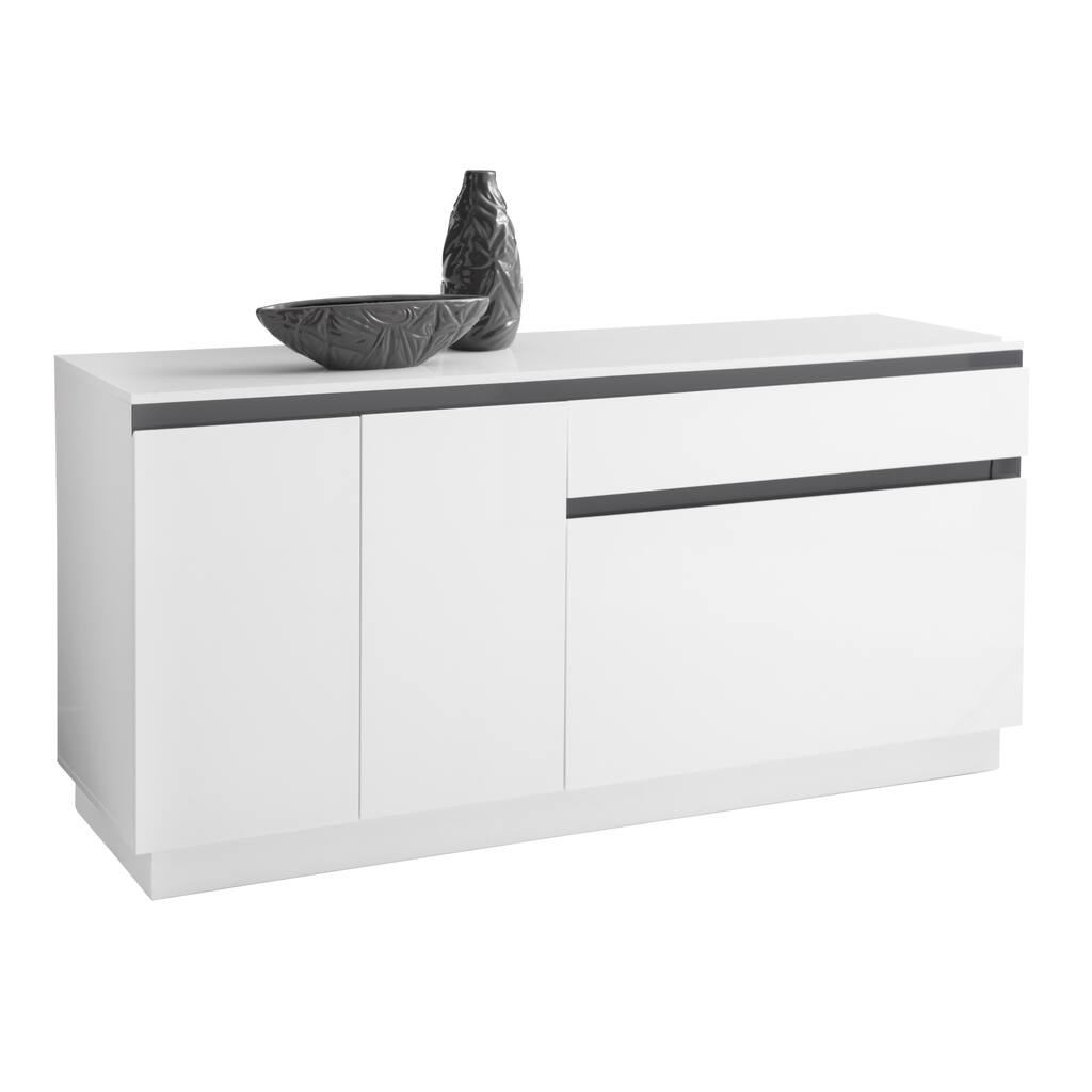 District Modern White Sideboard
