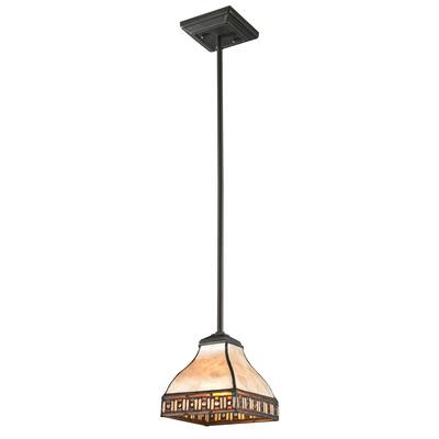 Crimson 1-light Java Bronze Mini Pendant