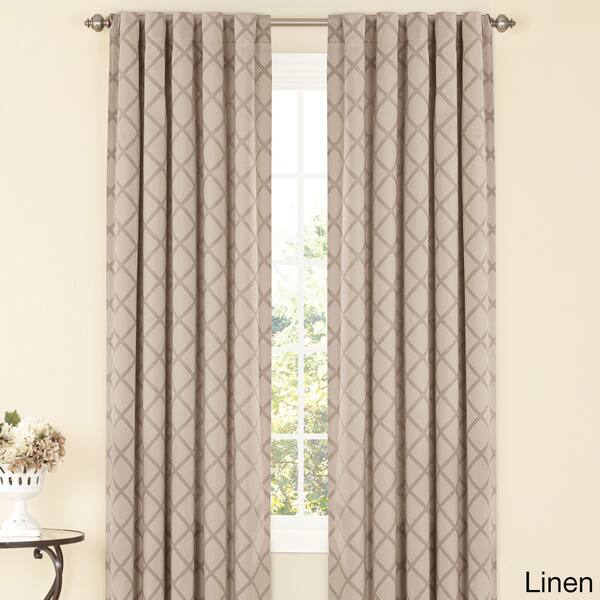 Sure Fit Durham Lattice Curtain Panel Overstock 9246143