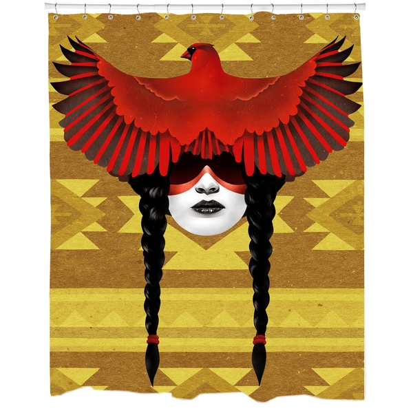 Cardinal Warrior Shower Curtain