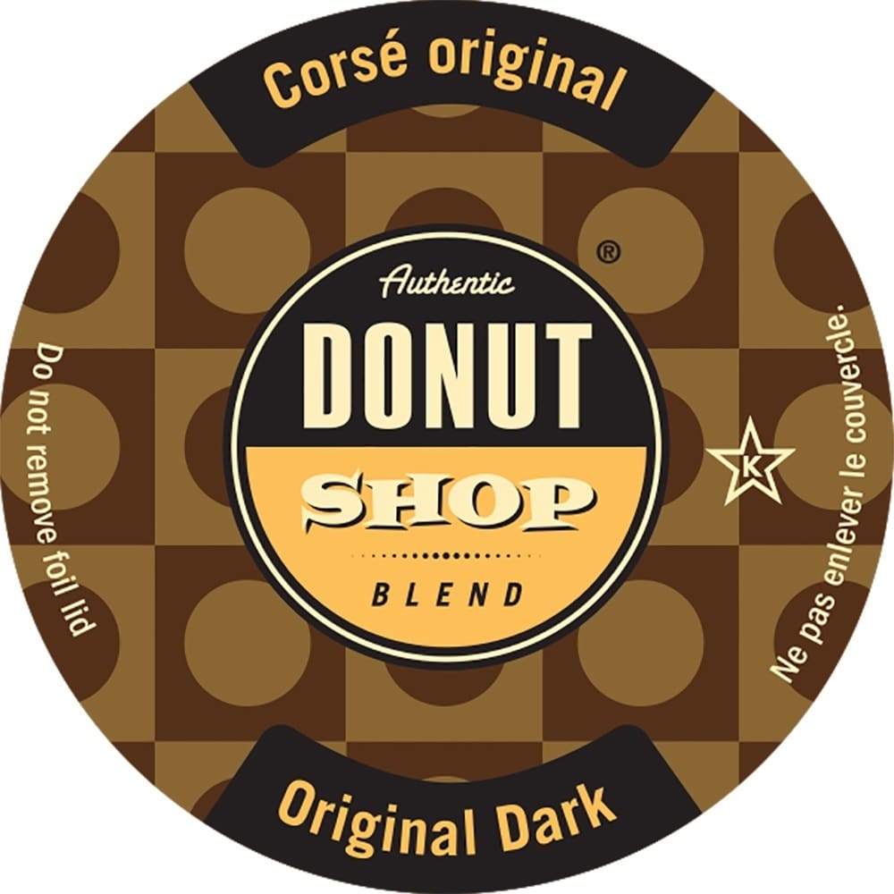 Authentic Donut Shop Original Dark Roast Single Serve Coffee K Cups