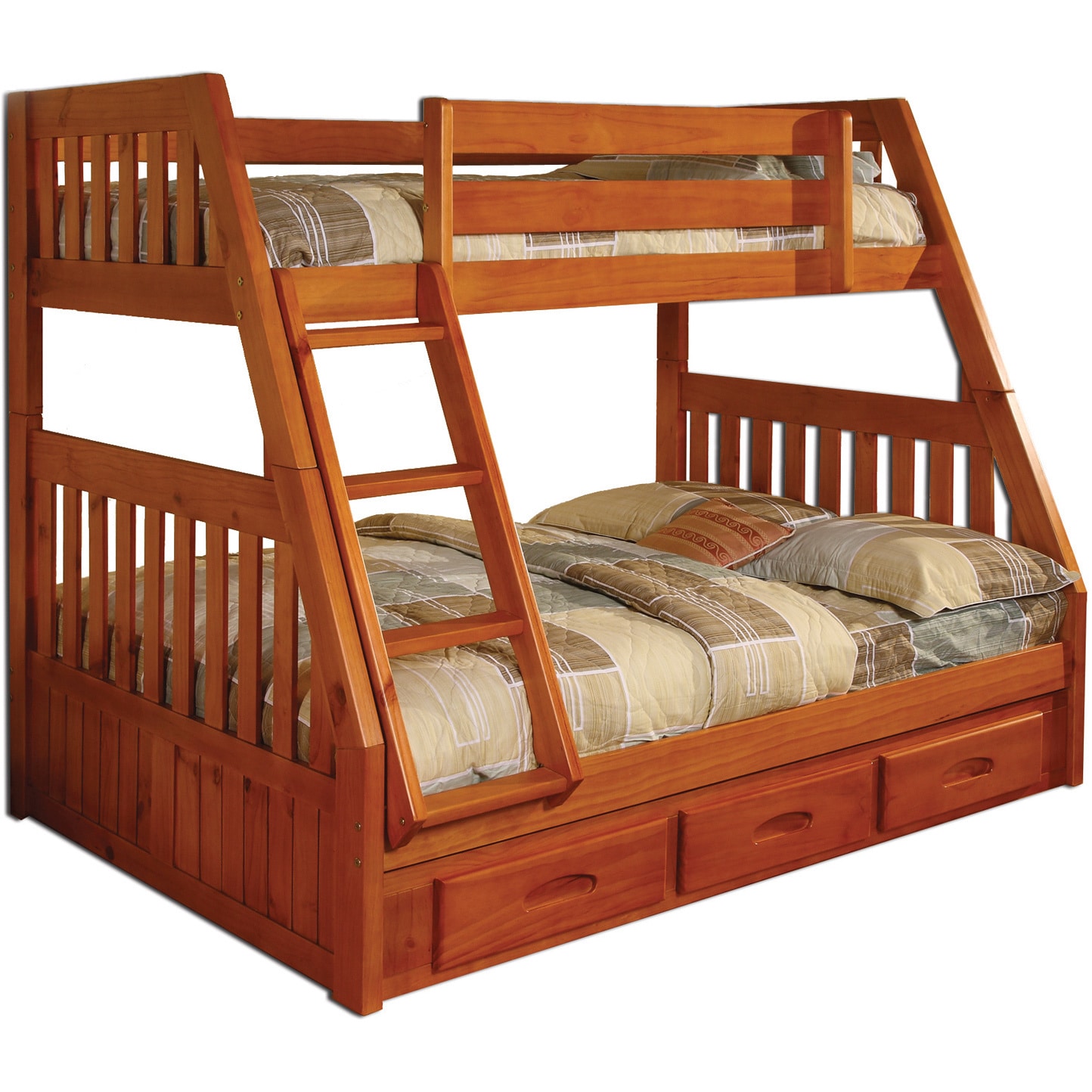 solid pine bunk beds with storage