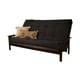 preview thumbnail 2 of 15, Porch & Den DeSoto Hardwood/ Suede Queen-size Futon Set