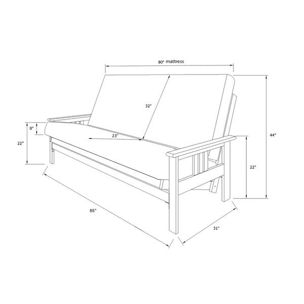 Porch & Den DeSoto Hardwood/ Suede Queen-size Futon Set