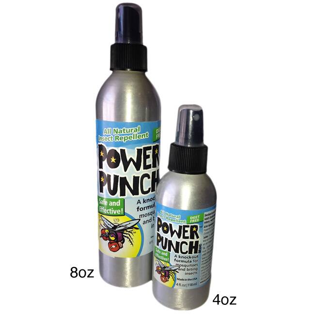 Power Punch Brand All Natural Insect Repellent with Bonus Pocket Sprayer
